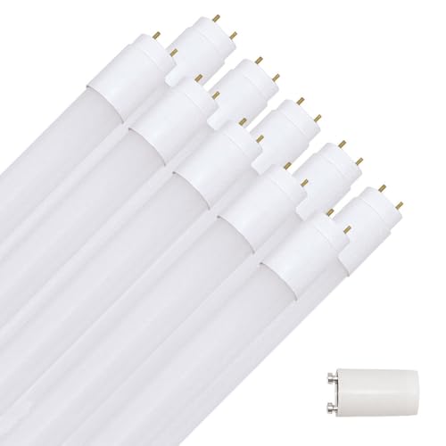 NCC-Licht 10 x LED Leuchtstoffröhre 120cm 18W 840 G13 High Output 2600lm ultra hell 144lm W neutralweiß 4000K aus Glas mit Starter