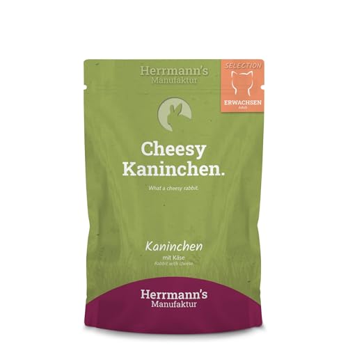Herrmanns Katzenfutter Kaninchen mit Käse 100 g