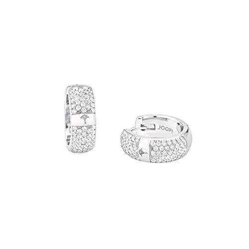  925 Sterling Silber Damen Ohrschmuck mit Zirkonia synth. 1 6 cm Silber Kommt in Schmuck Geschenk Box 2027634