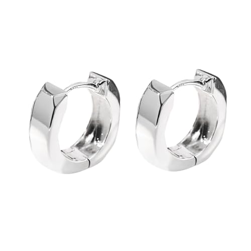 PHNIBIRD Creolen Ohrringe Damen Silber Creolen für Unisex Eckig 16mm Unisex Tägliches Tragen