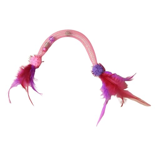 Dewireaey Katzen Seil Spielzeug Katzenminze Spielzeug Mit Klingel Dehnbare Schnur für interaktive Beschäftigung gegen Langeweile Für Indoor Räume wie Arbeitszimmer Schlafzimmer Wohnzimmer