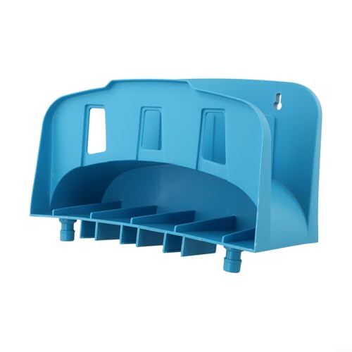 Jotekonoby Kompakter Gartenschlauchhalter Wandmontierte Schlauchablage für den Außenbereich platzsparende PP-Schlauchablage mit wetterbeständiger Konstruktion und effizient blau