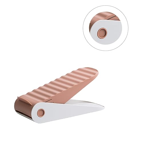 VALICLUD 4 Stück Aus Kunststoff Doppellagig Platzsparender Schuhhalter Rutschfesten Punkten Für Damen Herren Schuhe