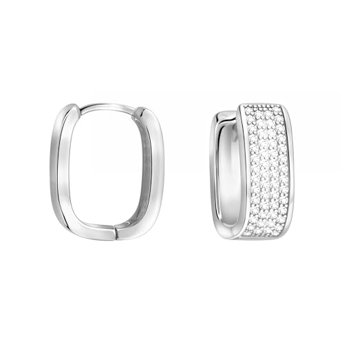 SOFIA MILANI - Damen Ohrringe 925 Silber - mit Zirkonia Steinen - Zirkonia Creole - E2874