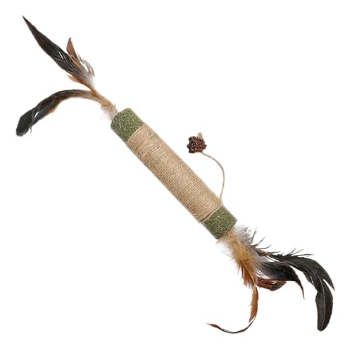 Beißspielzeug für Kätzchen aus Sisal interaktives Spielzeug mit Katzenminze zur Reinigung der Katze für kleine und mittelgroße Rassen für Zuhause Reisen Entspannung