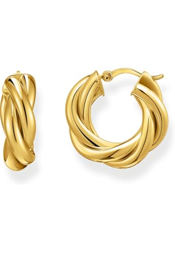 Thomas Sabo Creolen für Damen Gedreht Goldfarben CR742-413-39