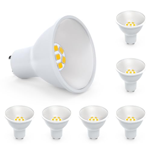 Eco.Luma 5W GU10 LED Lampen 4000K Neutralweiß 800 Lumen Glühbirnen Ersetzen 80W Halogenlampen Abstrahlwinkel 110 Leuchtmittel led Spots Nicht Dimmbar Energiesparlampe 6er-Pack