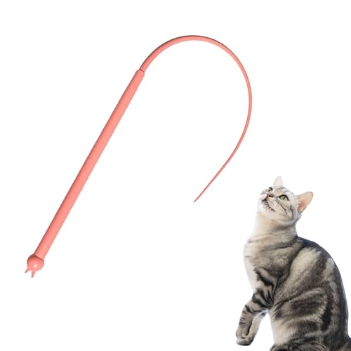 LINGJIA Stabil Lang Silikon Stick Teaser Stick Schwanz Interaktive Maus Stick die Erkundung Kätzchen Spielen Praxis