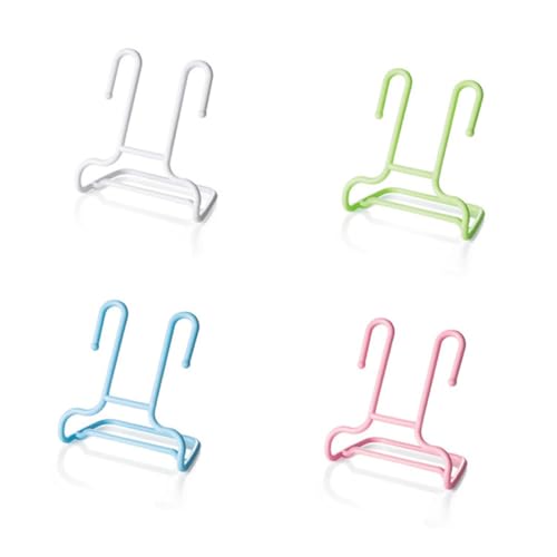 CLISPEED Kinder Schuh Organizer Aus Strapazierfähigem Pp Kunststoff Multifunktional Zum Hängen Und Stehen Platzsparendes Schuhregal Für Schlafzimmer Und Schrank 2 Stück Rosa