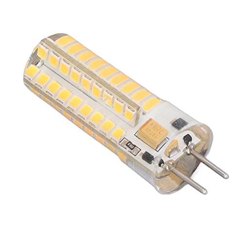 6 Stück 7 W AC DC12 V LED-Lampe GY6.35 Lampenfassung 700 Lm 72 LEDs 360-Grad-LED-Mais-Glühlampe für Pendelleuchten Deckenleuchten Warmes Licht