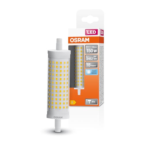 OSRAM LED Line multicolor LED-Lampe mit R7s-Retrofit-Sockel 19 W 2452 lm klar kaltweißes Licht mit 4000 K nicht-dimmbar. IP20 bleifreies Glas 28 mm Durchmesser EEK E.
