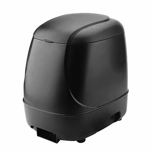 UPALDHOU Automatischer Fischfutterautomat mit Großem Fassungsvermögen Timer für Teichaquarium Einstellbare Steuerung für die Fischfütterung Im Freien ohne Batterie