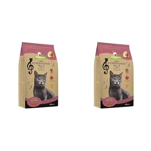  Symphonie No. 2 Lachs 300g Trockenfutter für Alleinfuttermittel Zuckerzusätze schmackhaftes mit edlem Fisch Packung mit 2