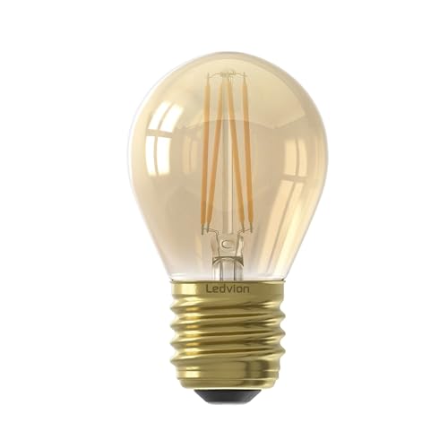 Ledvion E27 LED Lampen 1W 2100K 50 Lumen LED Lampen Vorteilspackung Leuchtmittel Strahler Gold Farben