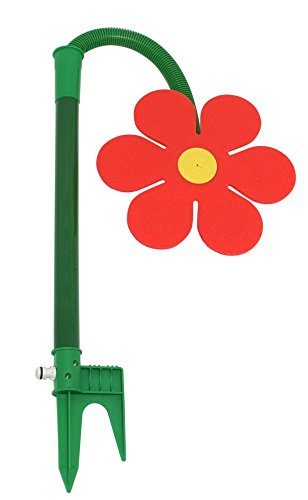 FloraSun Funflower - die lustige Gartendusche Wasserspiele zur Gartenbewässerung rot