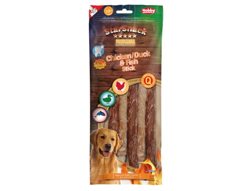 Nobby StarSnack Barbecue Chicken Duck Fish Stick ca. 200 g 10-15 mm 25 cm 5 St