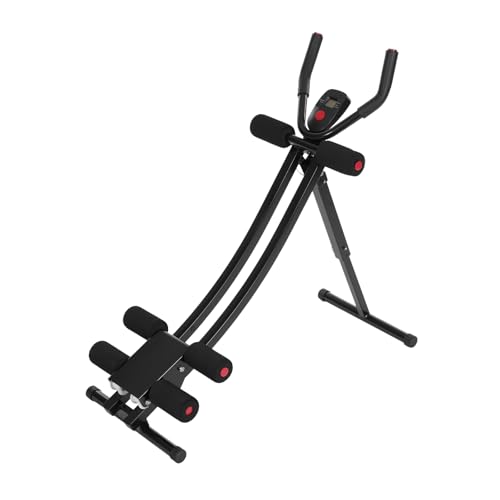 Mermajestic Klappbare Hantelbank Multifunktions-Trainingsbank Neigungstrainer Bauchtrainer Neigungstrainingsbank 3 einstellbare Intensitätsstufen Reizbelastung 200 kg Sit-up-Bank mit LED-Licht