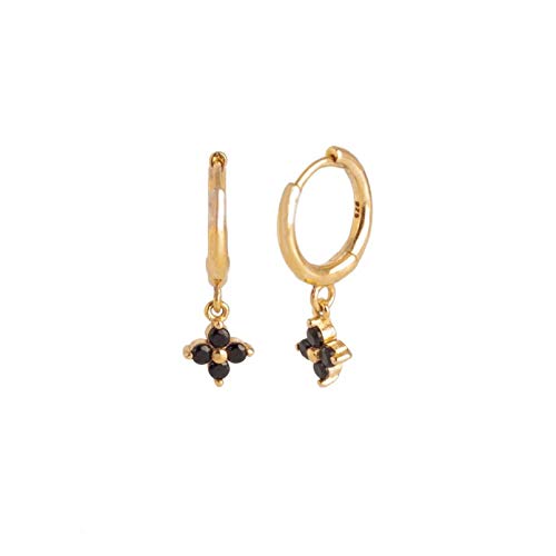 Jewelry Damen-Silberohrringe 100% 925er Sterlingsilber Cz-Hänge-Creolen luxuriöser Bling-Charm edler Schmuck Accessoires für Frau Party Verlobungsgeschenk Jewelry