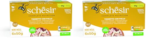 Schesir Cat Thunfisch und Hühnerfilet 1 x 300 g Packung mit 2