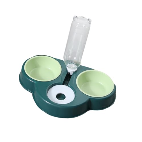 VILLCASE Wasserspender für Hunde Katzennapf für Haustiere Multifunktionaler Futternapf mit Einfacher Handhabung Abnehmbarem Design Geeignet für