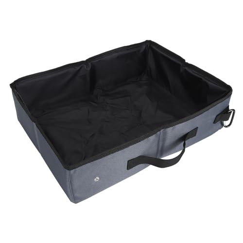 BAOFUYA Tragbare Katzentoilette Standard-Katzentoilette Katzentoilette mit 600D-Oxford-Gewebematerial für den Innen- und Außenbereich Autogebrauch Tragbare Wiederverwendbare Faltbare Faltbare