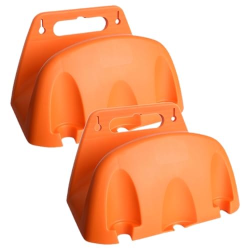 SEWOART 2 Stück Schlauchhalter Wandmontage aus Robustem Kunststoff Wetterfest Platzsparend Gartenschlauchhalter für Außen zur Ordentlichen Aufbewahrung von Schläuchen und Kabeln