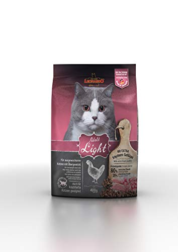 Leonardo Adult Light 400g Katzenfutter Diät Trockenfutter für Katzen Alleinfuttermittel für Katzenrassen ab 1 Jahr