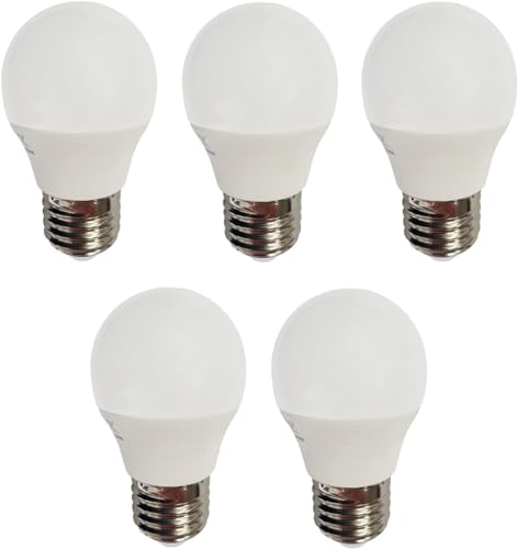 Provance 5 x LED Glühlampe Glühbirne Tropfen Kugel E27 3W Ersatz für 25W 250lm 3000K 230V