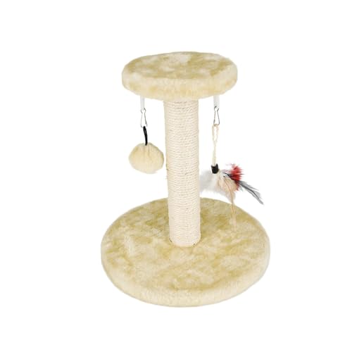 KESOTO Katzenkratzbaum Turm Spielzeugbällen Haustierspielzeug Katzengreifsäule zum Ausruhen Spielen Kätzchen