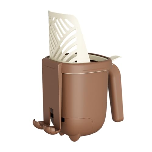 2 in 1 Katzenstreuschaufel mit Katzenstreu Abfallbehälter Katzenklo Schaufel für Katzenstreu mit Tiefer Schaufel und Griff Schmutzfreie Streuschaufel Streuschaufeln für Katzenstreu 1PC