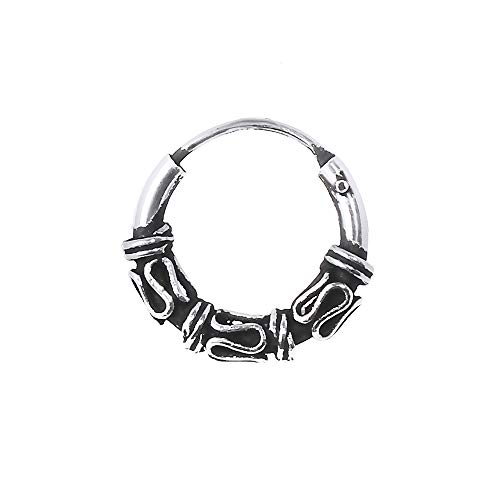 NKlaus 925 Silber Einzel Ohrring Keltische CREOLE Gothic Celtic Bali EINZEL 12mm 5040