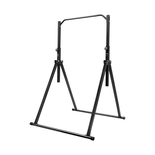 Klimmzug Stange Reck für Zuhause Fitness Gerät und Trainer Freistehende Dip Station Power Turm Trainingsgerät Gestell Verstellbar 1.75-2.3 m Belastbar 200 kg