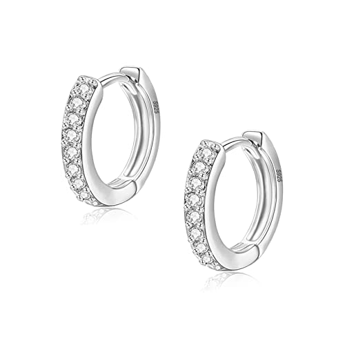 MOROTOLE für Frauen 925 Sterling mit Zirkonia Gelbgold Weißgold Rosegold vergoldet Gun Black Sleeper Knorpel 8 10 12mm