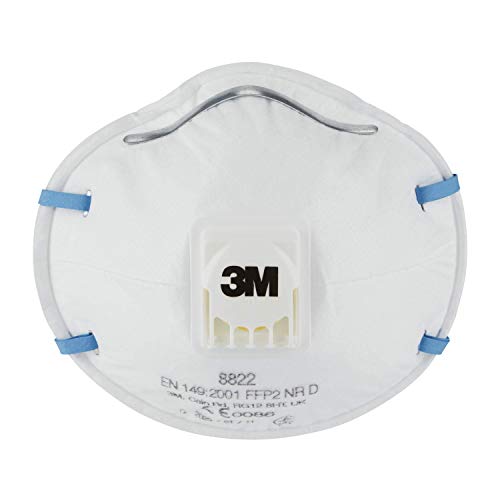 3M Maske für Hand- und Maschinenschleifen 8822 FFP2 mit Ventil 10 pro Packung