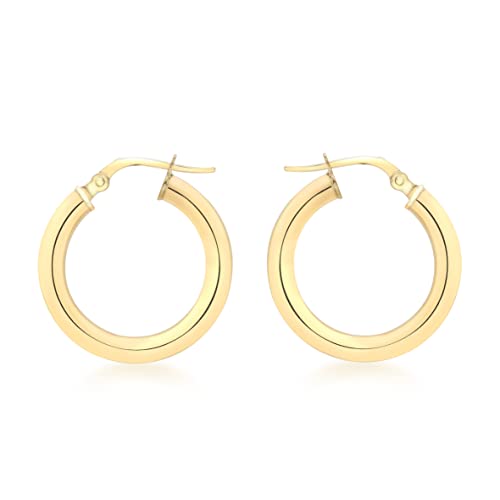 CARISSIMA Damen-Creolen 9 Karat 375 Gelbgold Polished 15mm 1.52.5699