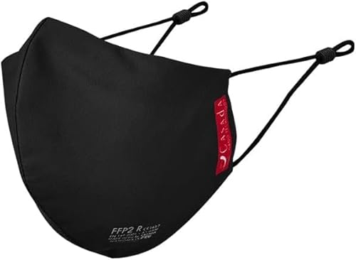 Casada FFP2 zertifizierte Nano-Maske-PRO schwarz ab 5er Set Gesichtsschutz Hygiene Schutzmaske Mehrwegmaske Mundschutz Wiederverwendbar Waschbar 20