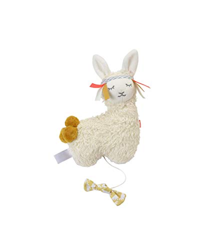 kikadu kleine Spieluhr Lama GOTS-zertifizierte Bio-Baumwolle Guten Abend gut Nacht 18 x 25 cm ab Geburt 1614503