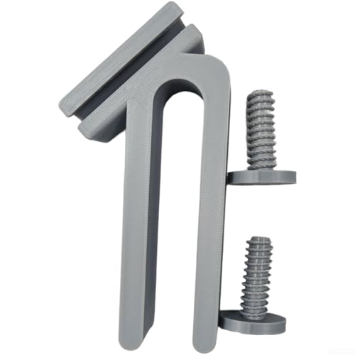 Eimerkante Schlauchhalter Clip für Wasserschläuche entworfen für sichere Montage an Garteneimern und Aquariumkanten grau