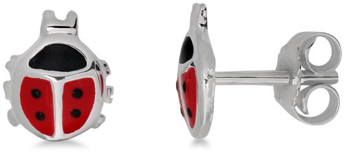 925 Sterling Silber Marienkäfer emaille rot MSM101EK