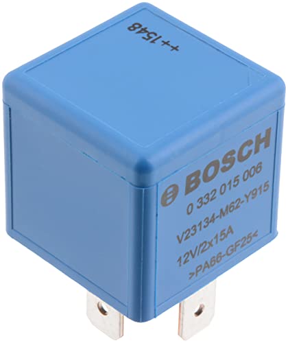 Bosch 0332015006 Mini-Relais 12V 15A IP5K4 Betriebstemperatur von -40 C bis 85 C SchlieÃŸer-Relais 5 Pins