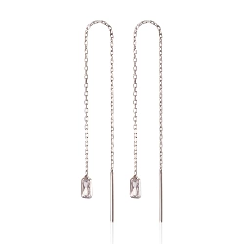  Kleine Mittelgroße Ohrhänger Rund oder Vergoldet für Mädchen Zirkon Rechteck