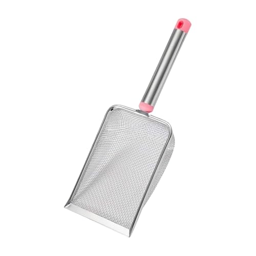 NPXUAMTJ Metall Katzenstreuschaufel Streuschaufel Mit Ergonomischem Für Effiziente Klumpenentfernung Abfallreinigungswerkzeug Heimgebrauch Effizienter Katzenkot Entferner