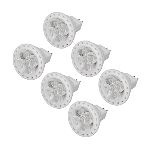 Tyenaza LED-Glühbirne 6 Stück MR11 LED-Glühbirne 4 W GU4 Doppelstift dimmbar 360 lm Lampe für Gehwege Garten Landschaftsbereiche 220 V Warm Light