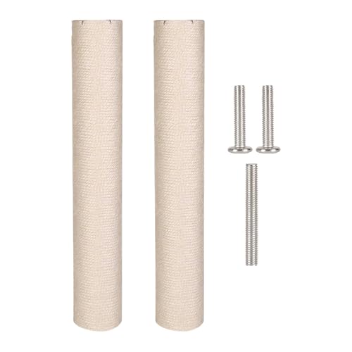 FytStycale 2 Stück Katzen Kratzbaum Ersatz Kratzsäule Sisal Austausch Pfosten DIY Indoor Katzenbaum Teile Möbel Schutz für Wohnzimmer Schlafzimmer Büro für Gesch 30cmx7cm