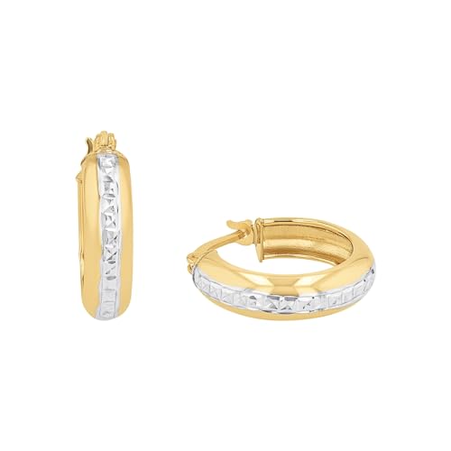 Amor Creolen Damen Ohrschmuck 1 6 cm Bicolor Kommt in Schmuck Geschenk Box 2013737
