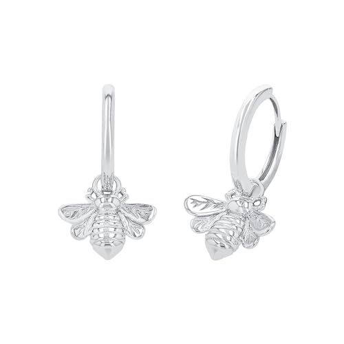 Amor Creolen 925 Sterling Silber Damen Ohrschmuck 2 4 cm Silber Biene Kommt in Schmuck Geschenk Box 2036031