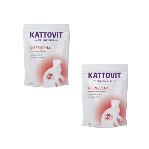 Kattovit - NIERE RENAL - Trockenfutter für Katzen bei Niereninsuffizienz - Doppelpack - 2 x 400g