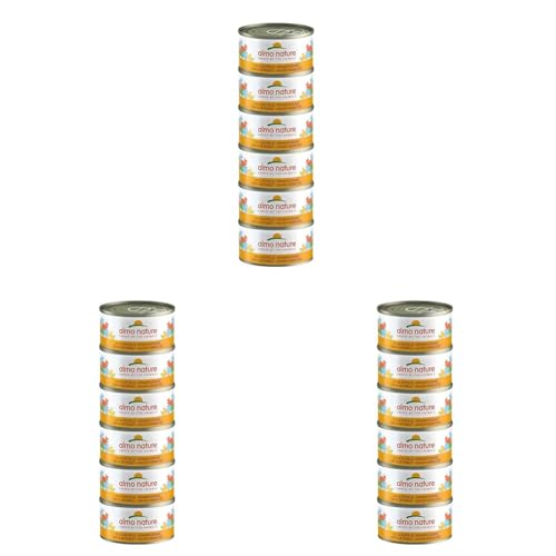almo nature Megapack Katzenfutter nass - Hühnerschenkel- 18er Pack 6x70g