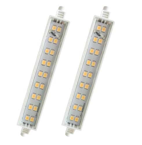 Provance 2x LED Stablampe Lineal R7S Fassung 6W 6Watt ersetzt 40 Watt 500 lm 118mm 3000 Kelvin