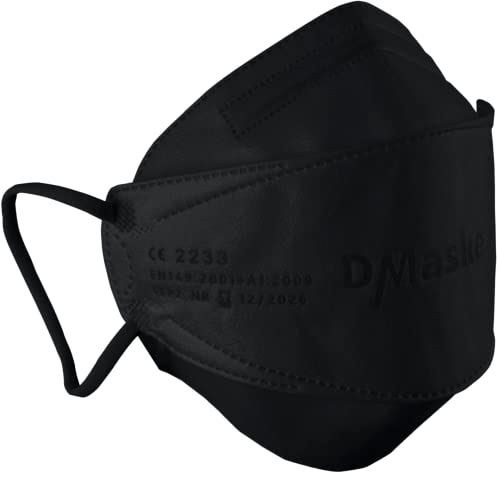 DMaske - FFP2 Masken - Deutscher Hersteller - FFP2 zertifiziert EN 149 2001 A1 2009 - Modell Luftkaiserin - 5 Stück - Klimaneutrale Atemschutzmaske mit verbesserter Atemfähigkeit